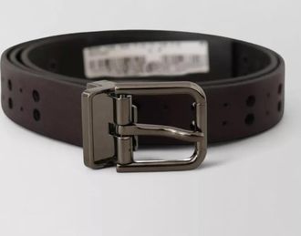 Dolce & Gabbana leather perforated belt