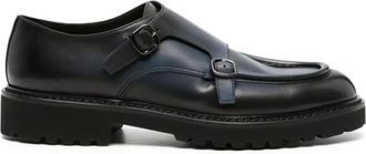 Doucal's Schoen met dubbele gesp - Heren - Nette schoenen - Blauw - 43 EU - Leer - Schoenen