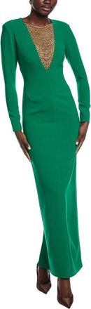 Carla Ruiz Chain Bib Maxi Dress