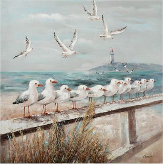 Schubiger M&ouml;bel Bild Zaun mit M&ouml;wen