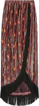 Valentino Garavani Gonna lunga a fiori - Rosso