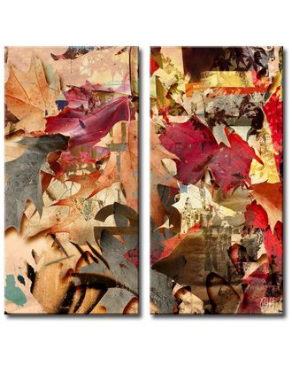 Ready2HangArt Ready2hangart Fall Ink Viii Wrapped Canvas Wall Art