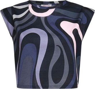 Pucci Black Pink Printed Top