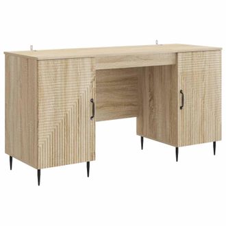 vidaXL Escritorio Roble Sonoma 142,5 X 50 X 75 Cm Madera De Ingenier&iacute;a Vidaxl