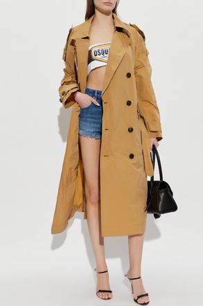 Dsquared2 Trucker Denim Shorts, Womens, Navy Blue