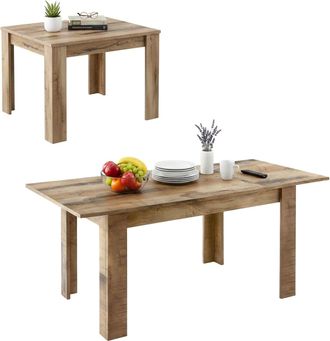 Dmora Mesa De Comedor Extensible, Made In Italy, Mesa Moderna Con Extensiones, Consola Extensible, 137 / 185x90h79 Cm, Color Arce, Con Embalaje Reforzado - 