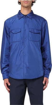 Aspesi Heren, Overhemden, Blauw, Maat: M Polyamide