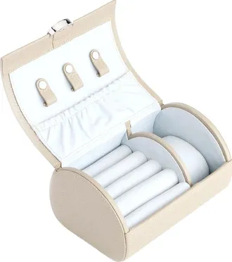 Royce New York Leather Travel Watch & Jewelry Storage Case