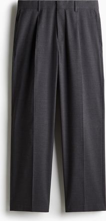 H&M Anzughose in Relaxed Fit - Dunkelgrau