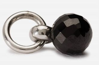 Trollbeads Womens Spinel Tassel Bead Charm In Black