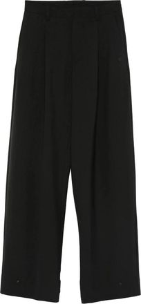 Moncler Pant X Edward Enninful - Dames - Wijde Broeken - Zwart - S - Broeken