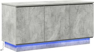 vidaXL Vidaxl - tv Cabinet with led Concrete grey 100 x 38 x 49 cm
