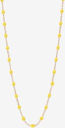 Gigi Clozeau Ros&eacute;gold-Halskette mit Harz Classique Gigi Citron