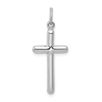 Diamond2Deal 14k White Gold Cross Pendant