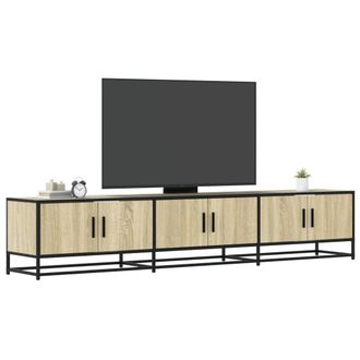 Berkfield Home TV Cabinet Sonoma Oak 210x35x41 cm Engineered Wood in Brown | Size: 210 x 35 x 41 cm