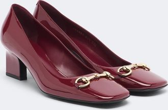 Gucci Signora Horsebit patent leather pumps