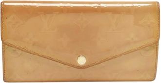 Louis Vuitton Pre-owned Vintage Leren Portemonnee - Dames - Vintage Accessoires - Beige - ONE Size - Leer - Vintage