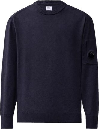C.P. Company Maglione Girocollo Lens - - Knitwear - Uomo - Blu - M