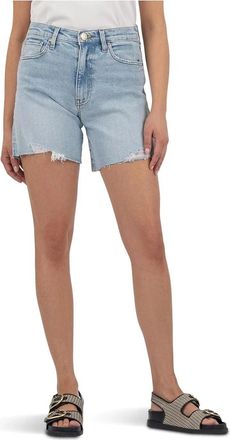 Kut from the Kloth Womens KUT from the Kloth Hailey Cut-Off Shorts Blue Denim High-Rise DDR2500