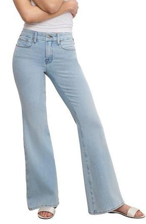 Good American Soft-Tech Good Petite Flare Jeans in Indigo841 at Nordstrom Rack, Size 12P