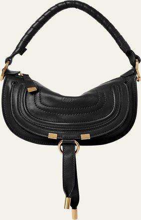Chlo&eacute; Marcie Mini Saddle Shoulder Bag in Leather