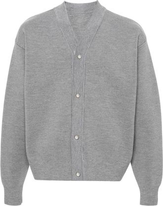 Jacquemus Le Cardigan Boutonné jacket - men - Polyamide/Merino/Spandex/Elastane - M - Grey