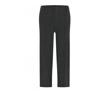 C.Ro Carb&oacute;n Melange Pantalones Cintura Ancha - Trousers - Mujer - Negro - 3XL
