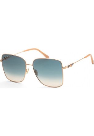 Jimmy Choo London Womens HESTERS-0BKU-I4 Hesters 59 0BKU I4 Sunglasses - Gold - One Size