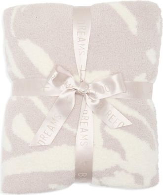 Barefoot Dreams CozyChic Painterly Floral Throw in Sandstone/Cream at Nordstrom Rack