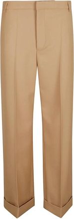 Valentino Garavani Straight Broeken - Heren - Straight fit broeken - Bruin - L - Broeken