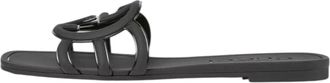 Gucci (WMNS) Gucci Interlocking G Slides Black Rubber 780307-J8700-1000