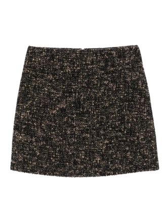 Blazé Milano Katara tweed mini skirt - Brown