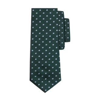 Brooks Brothers Micro Floral Silk Tie - male - Brooks Brothers - Ties - Green - ONE SIZE - Accessories