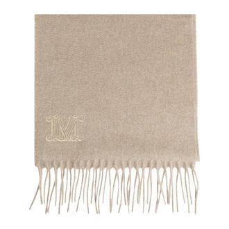 Max Mara Winter Scarves, female, Beige, Size: ONE SIZE Wsdalia Cashmere Scarf