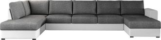 Mirjan24 Mobilier1 - Sof&aacute; rinconero Comfivo 191, Soft 017 + Lux 06, Funci&oacute;n de descanso, Almacenaje, 370x186x85cm, 0