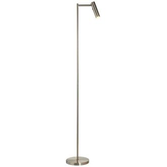 Endon Lighting Dedicated Reader Dedicated led Reader Task Floor Lamp Satin Nickel - Endon