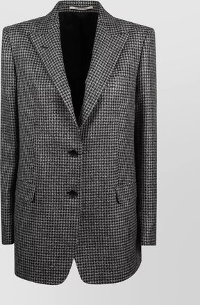 Tagliatore notch lapel wool jacket with long sleeves