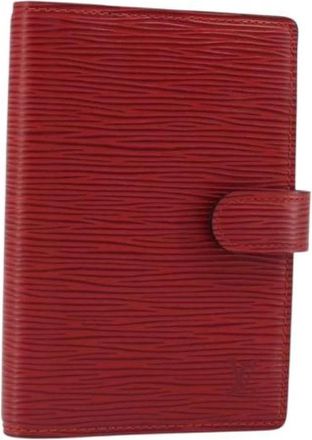 Louis Vuitton Pre-owned Day Planner Cover - Dames - Vintage Accessoires - Rood - ONE Size - Leer - Vintage