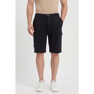 Brunello Cucinelli Black Cotton Cargo Shorts, Size Small