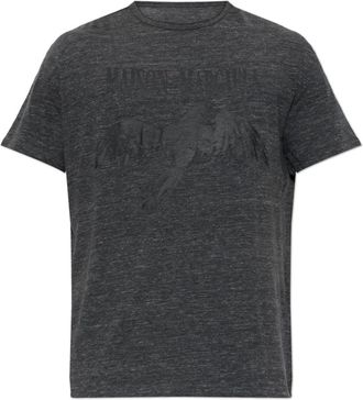 Maison Margiela Gedruikt T-shirt - Heren - T-shirts - Grijs - S - Katoen - Tops