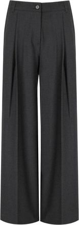 Twinset Broeken - Dames - Wijde Broeken - Grijs - L - Broeken