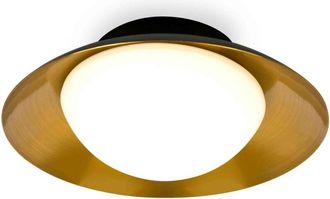 Faro Barcelona Faro Side - Led Black Copper Flush Ceiling Lamp G9