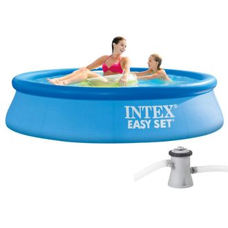 Intex Piscina De Expansi&oacute;n Para Jard&iacute;n Con Bomba E Interruptor Diferencial Easy Set 244x61 Cm Intex 28108 Gn