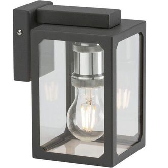 Netlighting E27 Wall Lantern Anthracite 230V IP23 in Black