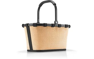 Reisenthel Einkaufskorb REISENTHEL Carrybag, Damen, beige (beige, schwarz), Polyester, Einkaufsk&ouml;rbe Einkaufskorb