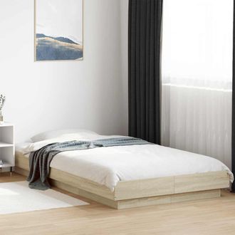 vidaXL Vidaxl - Estructura De Cama Madera De Ingenier&iacute;a Roble Sonoma 100x200 Cm