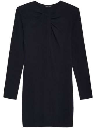 Anine Bing Abito corto con nodo Amaya - Nero