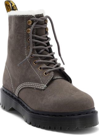 Dr. Martens 1460 Pascal Bex Faux Fur Lined Boot in Gunmetal at Nordstrom Rack, Size 10Us/ 8Uk