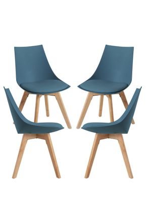 Regalos Miguel Regalos Miguel - Packs Sillas Comedor - Pack 4 Sillas Blok - Verde Azulado