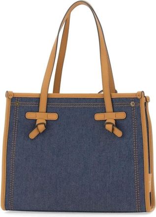 Gianni Chiarini Tote Bags, female, Blue, Size: ONE SIZE Marcella Denim Tote Bag